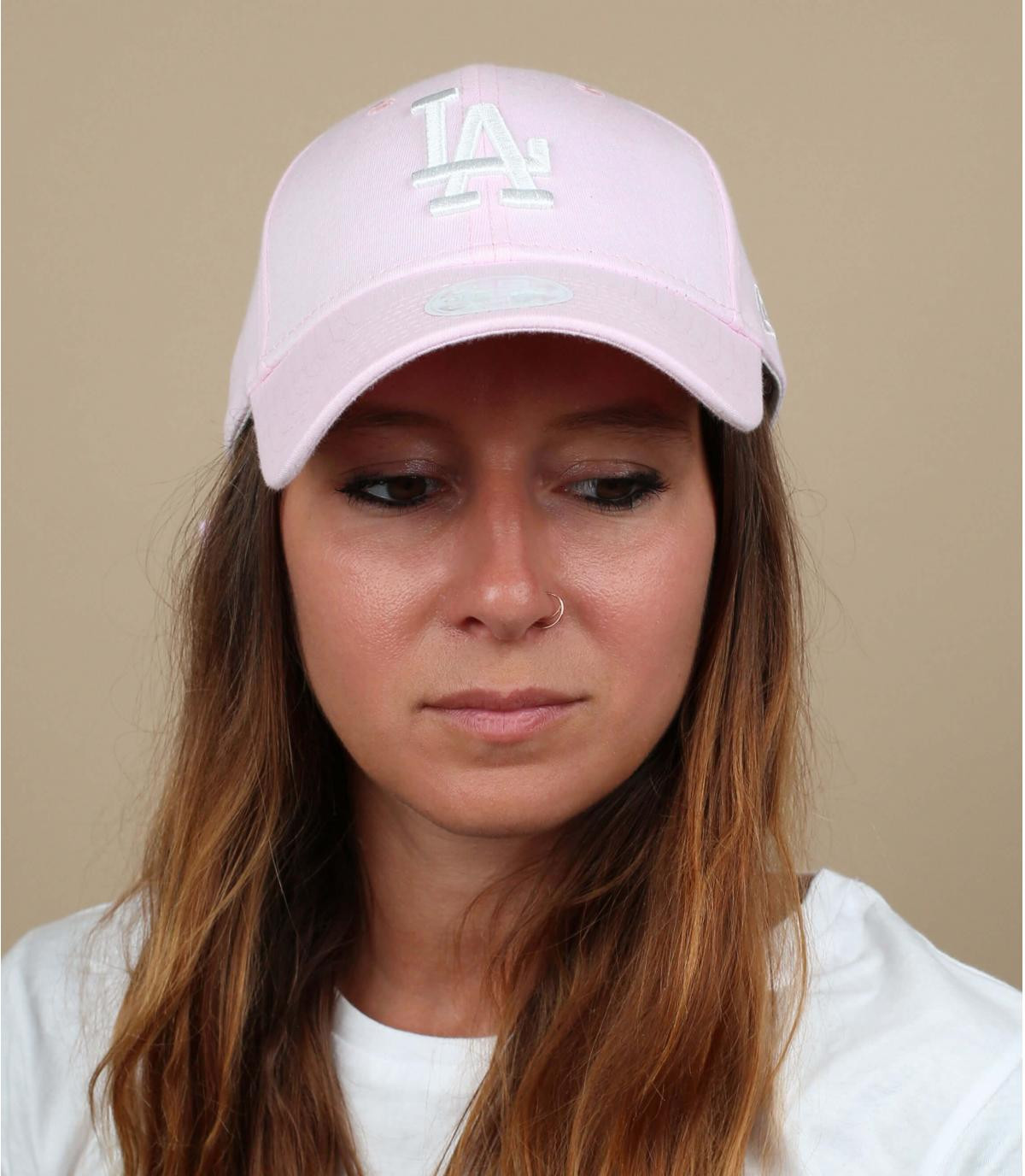 Damen Cap LA rosa Monogramm Cap Wmns Jersey 9Forty LA pink